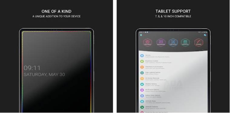 Always On AMOLED Edge Lighting