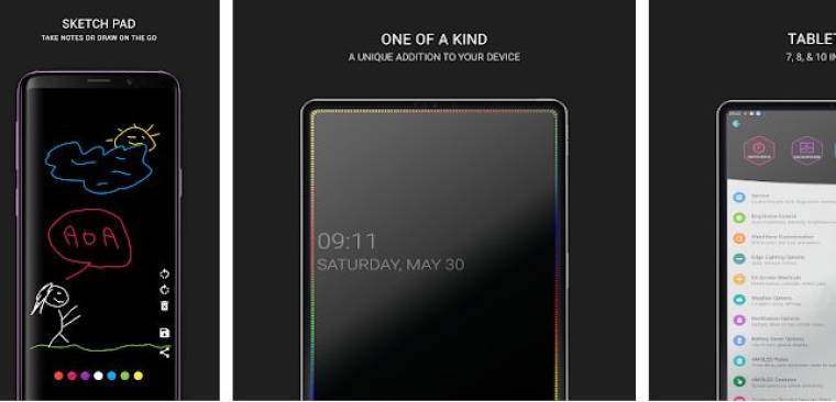 Always On AMOLED Edge Lighting