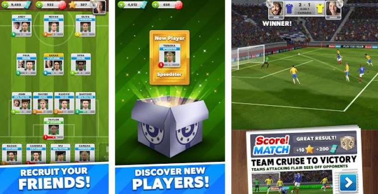 Jogo de Futebol Multiplayer para Celulares Android - Score! Match – Futebol  PvP - Explozão Gamer