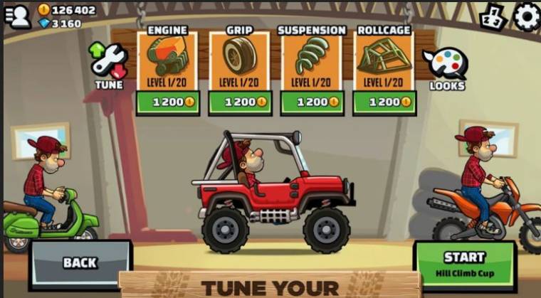 HILL CLIMB RACING MOD APK v1.60.0 Unlimited Money and Games