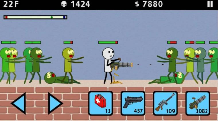 Hack Stickman and Gun: Zombie War MOD APK 1.0.6 (Menu, Godmode/Unlimited  Ammo/Pickup Reward Multiplier)