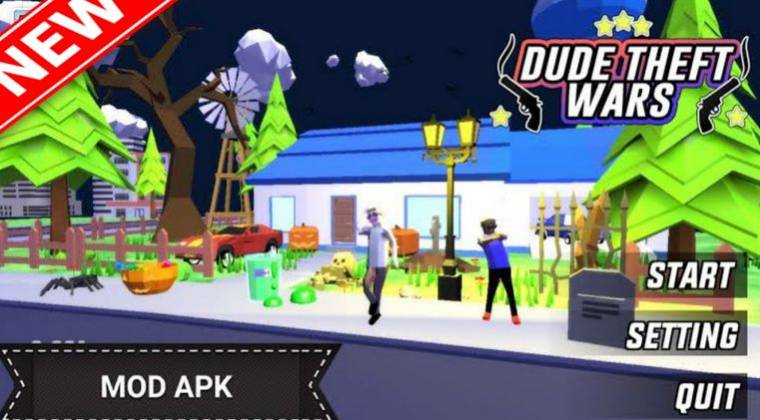 Baixar Dude Theft Wars MOD 0.9 Android - Download APK Grátis