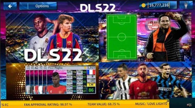 Download Dream League Soccer 2022 (MOD Menu) 9.12 APK for android