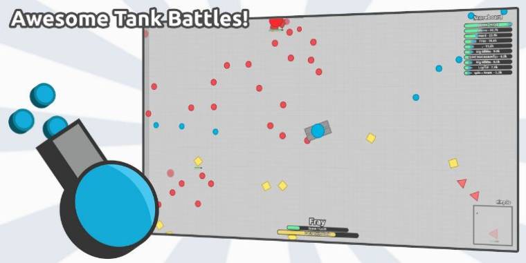 Diep.io Mod Apk v2.0.1 Unlimited Skill Points Free Download