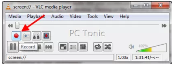 VLC Player screen recorder