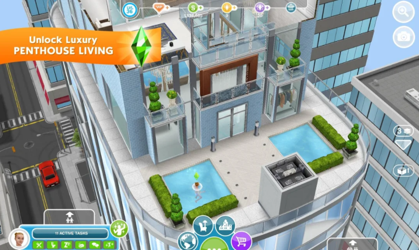 Versão mais recente do The Sims FreePlay Mod Apk 5.56.0